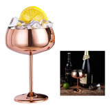 Copa Vino Acero Inoxidable Elegante Copa Premium Coctel Gin