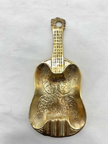 Cenicero Bronce Forma De Guitarra