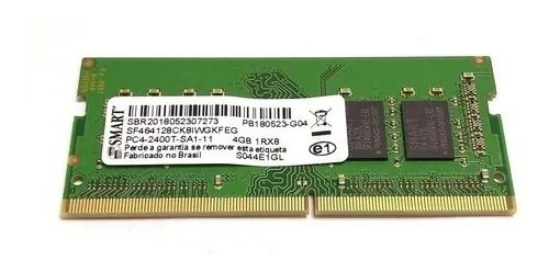 Memória Ram 4gb Ddr4 Pc4 2400mhz Smart Sf464128ck8iwgkfeg