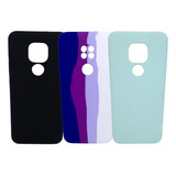 Estuche Silicone Case Cerrado Para Motorola G9 Play- E7 Plus