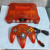 Console Nintendo 64 Sabores Tangerina Americano + Controle