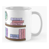 Taza Estantería De Lectura De Romance Calidad Premium