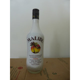 Botella De Vidrio Vacia Ron Malibu  750ml P/ Decoracion O Co