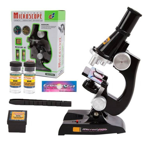 Microscopio Educacional En Kit Completo 3 Escala +accesorios