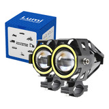 Par Refletor Holofote Luminaria Farol U7 50w Cor Da Carcaça Preto Cor Da Luz Branco Frio 12v/60v Bivolt