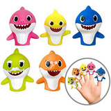 Conjunto De Fantoches Dedo De Tubarão Bebê Nickelodeon 5pçs
