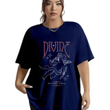 Camiseta Divine Eternal State Of Bring Oversized Estilo Rua