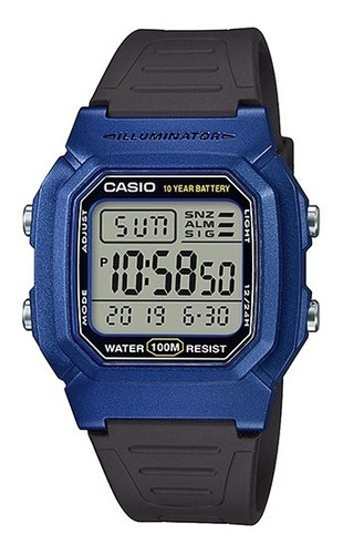 Reloj Casio Digital W-800hm-2 Wr100m Ag Oficial Casio Centro Garantia 2 Años  Envio Gratis!!