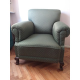 Un Cuerpo Sillon Color Verde Con Puntitos Amarillos 