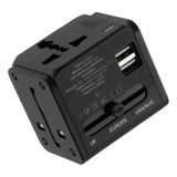 Cargador De Pared Mobo Travel 2 Puertos Usb-a 12w Negro