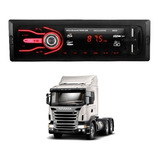 Som Radio Caminhao 24v Megasonic Mp3 Usb Aux Bluetooth 50w 