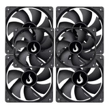 Kit 6 Cooler Fan 12cm 120mm Gabinete Gamer Pc S/ Led