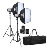 Iluminação Fotografia Odonto Godox 110v 500w + Rádio Flash