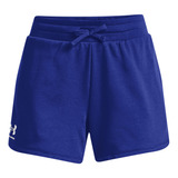 Short Training Ua Rival Terry Azul Mujer