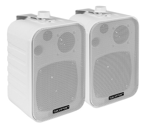 2x Caixa De Som Passiva Cxw604 60w 4 Polegadas Para Bar Loja Cor Branco