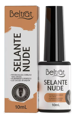 Selante Top Coat Nude Beltrat 10ml Alongamento De Unhas Gel