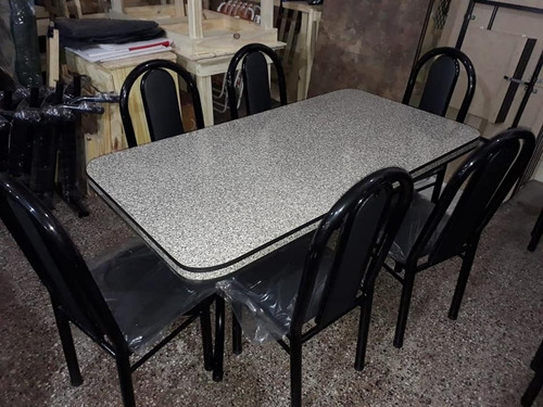  Mesa Formica Pvc Gris 138x75 Cm