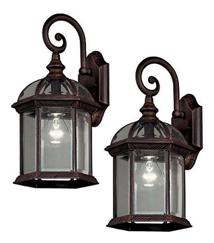 Hampton Bay 7072-2rt Twin Pack 1-luz De Bronce Degradado Al