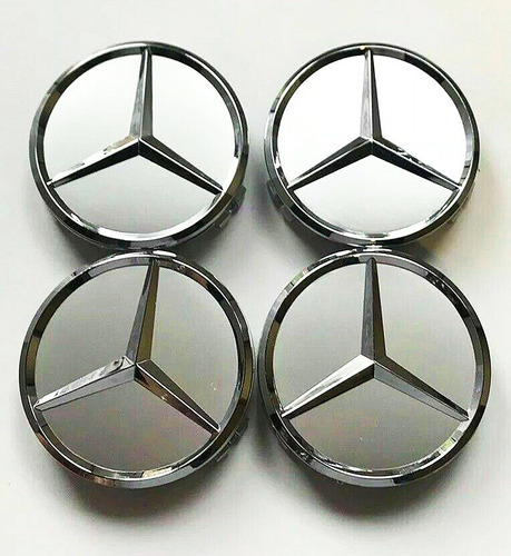  Juego De 4 Unidades De Tapa De Aro Emblema Mercedes Benz  Foto 8