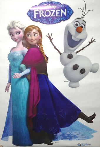 Poster, Vinilo Adhesivo 3d. Decorativo Princesa Elsa, Frozen