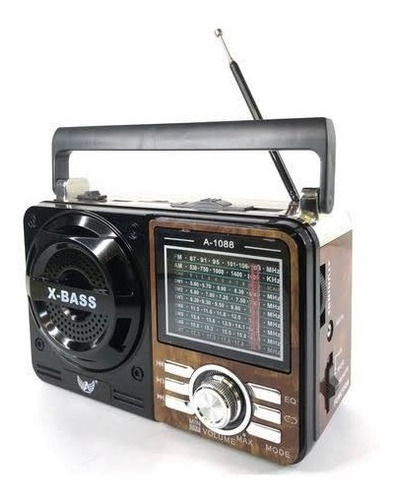 Radio Am Fm Usb Bluetooth Melhor Som Alto Retrô Vintage Aux