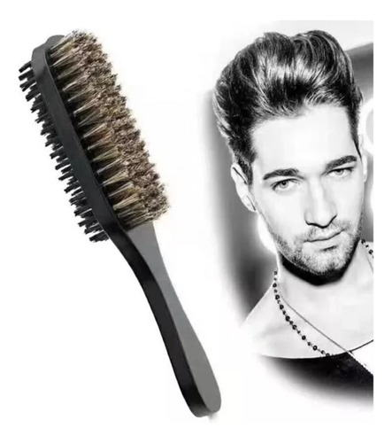 Cepillo Pulidor Doble Cara Para Barba Y Cabello, Barberia