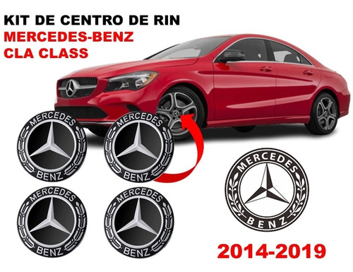 Kit De 4 Centros De Rin Mercedes-benz Cla Class 14-19 75 Mm