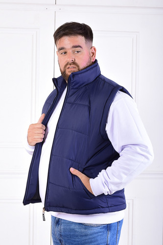 Chaleco Impermeable Talles Especiales Hombre Abrigo