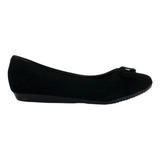 Pink Latte Balerina Flat Moño Negro Mujer 78731