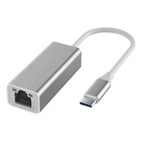 Adaptador Ethernet Usb Tipo C A Rj45 Gigabit Lan 1000 Mbps