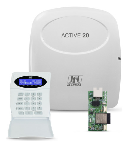 Kit Central De Alarmecom Aplicativo De Celular Active-20 Jfl