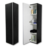 Mueble De Baño Tolva Colgante Organizador Negro Laqueado Cu