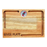 Tabla Plato Eucalipto Asado Madera 30x20 River Plate Oficial