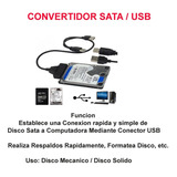 Cable Adaptador Sata A Usb 2.0, Disco Duro 2.5 