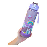 Botella De Agua Deportiva Gym Escolar Diseño Astronauta