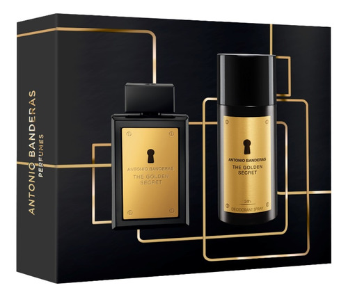 Perfume Hombre The Golden Secret Antonio Banderas Edt 100ml + Desodorante