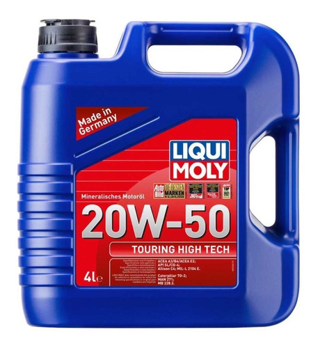 Aceite 20w50 Automovil Liqui Moly 4l Mineral Touring Ht