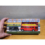 Black Taxi E Ônibus Double Decker London Harrods 1:64