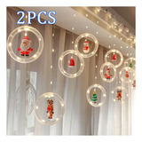 L 2*navideñas De Ventana 3d Novedad Luces Colgantes Navidad