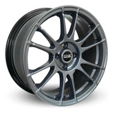 Rodas Oz Race Up Aro 15x6 4x100 Volkswagen (jogo)+bicos S251 Cor Cromo Escuro