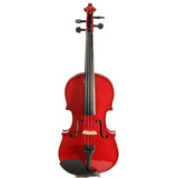 Violin 4/4 Stradella 1411 Rojo Con Estuche Arco Y Resina