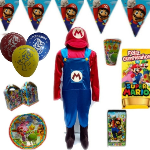 Disfraz De Super Mario Bros Para Adulto Mod04