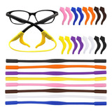 Set De Porta Lentes Y Gancho Silicona Ajustable Para Niños