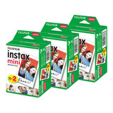 Kit 3x Filmes Instax Mini Instantâneo Fujifilm 20 Unidades (