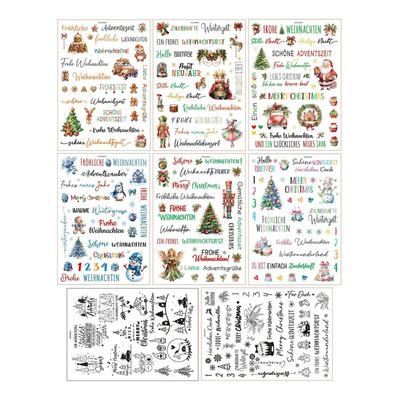Calcomanías De Navidad Transferibles Para Muebles