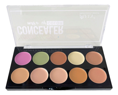 Paleta Correctora En Crema Make Up 10 Colores Mely