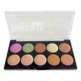 Paleta Correctora En Crema Make Up 10 Colores Mely