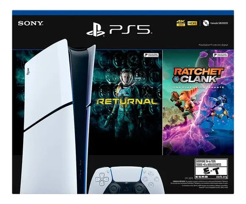 Playstation 5 Slim 1tb Digital Bundle - Sony Más 2 Juegos