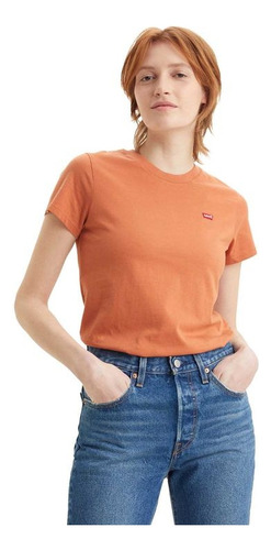 Camiseta Feminina Mini Logo Laranja Lb0020090