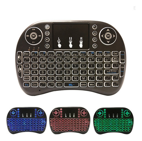 Smart Keyboard Mini I8 Iluminado Por Bluetooth Sem Fio Usb
